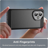 Husa pentru Honor 400, Techsuit Carbon Silicone, albastru