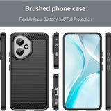 Husa pentru Honor 400, Techsuit Carbon Silicone, albastru