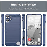 Husa pentru Nothing CMF Phone 2 Pro, Techsuit Carbon Silicone, albastru