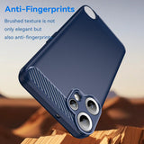 Husa pentru Nothing CMF Phone 2 Pro, Techsuit Carbon Silicone, albastru