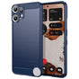 Husa pentru Nothing CMF Phone 2 Pro, Techsuit Carbon Silicone, albastru