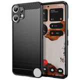Husa pentru Nothing CMF Phone 2 Pro, Techsuit Carbon Silicone, albastru