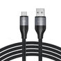Cablu Lito de date (LD23T), USB to Type-C, Incarcare rapida, Braided Nylon, 6A, 480Mbps, 1m, negru