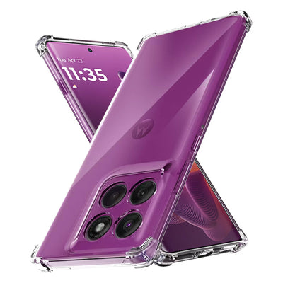Husa pentru Motorola Edge 60 Pro, Techsuit Shockproof Clear Silicone, transparenta