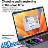 Cablu Yesido de date (CA199), USB-C to Lightning, 27W, 3A, 1.2m, Zinc Alloy, Braided Cable, negru