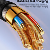 Cablu Yesido de date (CA199), USB-C to Lightning, 27W, 3A, 1.2m, Zinc Alloy, Braided Cable, negru