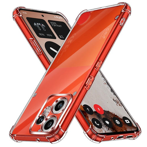 Husa pentru Nothing CMF Phone 2 Pro, Techsuit Shockproof Clear Silicone, transparenta