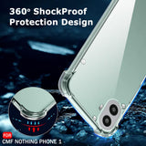 Husa pentru Nothing CMF Phone 2 Pro, Techsuit Shockproof Clear Silicone, transparenta