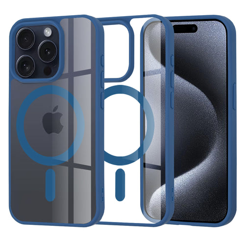 Husa pentru iPhone 15 Pro, Techsuit MagSafe Pro, albastru