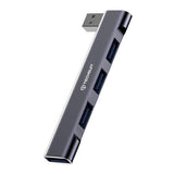 Hub USB Techsuit Docking station ZenithDock 4 in 1 (H14), USB to 3x USB 2.0, 1x USB 3.0, gri