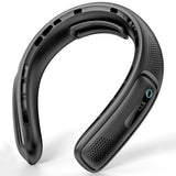 Techsuit Neck Fan (S11), portabil, Silicone Support, 4x Airflow, afisaj digital, 4000mAh, 4800RPM, Alb