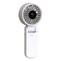Techsuit Premium Mini Hand Fan (A10), cu LED afisaj digital, USB-C reincarcabil, 100 Wind Speeds, 5400RPM, Alb