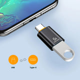 Adaptor Techsuit Premium OTG Adapter Hyperport (A2), USB to Type-C, 5Gbps, 6A, 120W, Converter pentru Pc/laptop