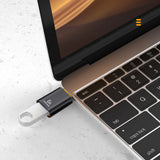 Adaptor Techsuit Premium OTG Adapter Hyperport (A2), USB to Type-C, 5Gbps, 6A, 120W, Converter pentru Pc/laptop