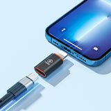 Adaptor Techsuit Premium OTG Adapter Hyperport (A3), Type-C Male to Lightning Female, PD20W, Converter pentru iPhone
