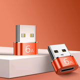 Adaptor Techsuit Premium OTG Adapter Hyperport (A4), Type-C to USB, 5Gbps, 6A, 120W, Converter pentru Phone