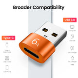 Adaptor Techsuit Premium OTG Adapter Hyperport (A4), Type-C to USB, 5Gbps, 6A, 120W, Converter pentru Phone