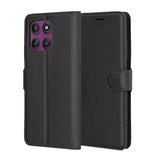 Husa pentru Motorola Edge 60 Pro, Techsuit Leather Folio, maro