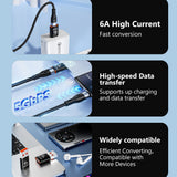 Adaptor Techsuit Premium OTG Adapter Hyperport (A5), Type-C to USB, 6A, 5Gbps, Plug And Play, Fast Data Transfer
