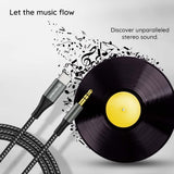 Adaptor, Techsuit Premium Cable Nexasound Ac16 Type-C to 3 5mm Jack DAC Chip Nylon Braided Aluminum Alloy 1m Koff
