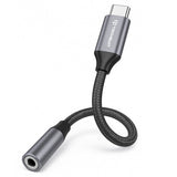 Adaptor Techsuit (2 pack) Premium Adaptor Cablu Fusexound (AC12), Type-C to 3.5mm Jack, 3A, DAC Chip, Plug si Play