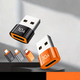 Adaptor Techsuit Premium OTG Adapter Hyperport (A7), Type-C to USB3.0, 5Gbps, 10A, Converter pentru Phone, Negru