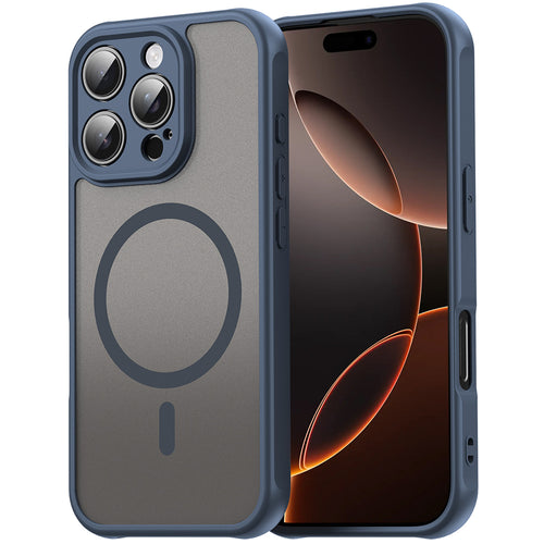 Husa pentru Xiaomi 17T Pro, Techsuit HaloFrost II MagSafe, bleumarin