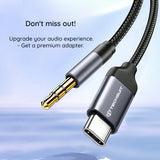Adaptor, Techsuit Premium Cable Fusexound Ac11 Type-C to 3 5mm Jack Hi Fi Quality DAC Chip PVC 0 5m Koff A3d2de, Gri
