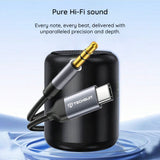 Adaptor, Techsuit Premium Cable Fusexound Ac11 Type-C to 3 5mm Jack Hi Fi Quality DAC Chip PVC 0 5m Koff A3d2de, Gri