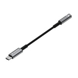 Adaptor Techsuit Premium Adaptor Cablu Sonicpix (AC14), Type-C to 3.5mm Jack, 3A, DAC Chip, Aluminum, Digital Decoder