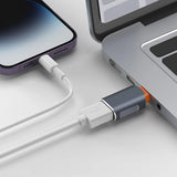 Adaptor Techsuit Premium OTG Adapter Slatevolt (A9), USB to Type-C, 5Gbps, 6A, 120W, Plug And Play, Fast Data Transfer
