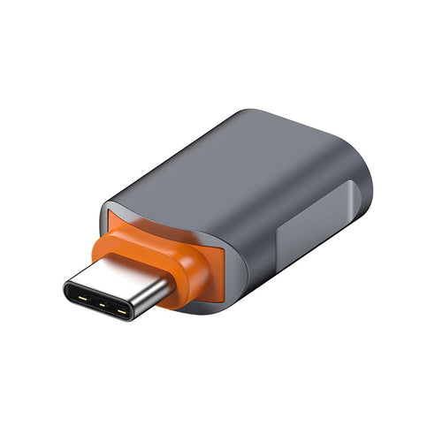 Adaptor Techsuit Premium OTG Adapter Slatevolt (A9), USB to Type-C, 5Gbps, 6A, 120W, Plug And Play, Fast Data Transfer