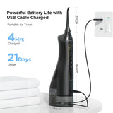 Bitvae Water Flosser (BV5020E), cu 4x Standard, 1x Periodontal, 1x Orthodontic, 1x Tongue Nozzel, 300ml, 3 Modes, Alb