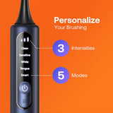 Periuta de dinti electrica Bitvae dinti electrica (BVS3 Smart), Sonic, 4 Heads cu Cover, Case, 5Modes, Timer, Pressure Sensor, App, albastru inchis