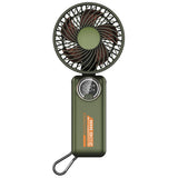 Techsuit Premium Mini Hand Fan (Z8), cu LED afisaj digital, USB-C reincarcabil, 3 Wind Speeds, 2A, 3600mAh, Alb