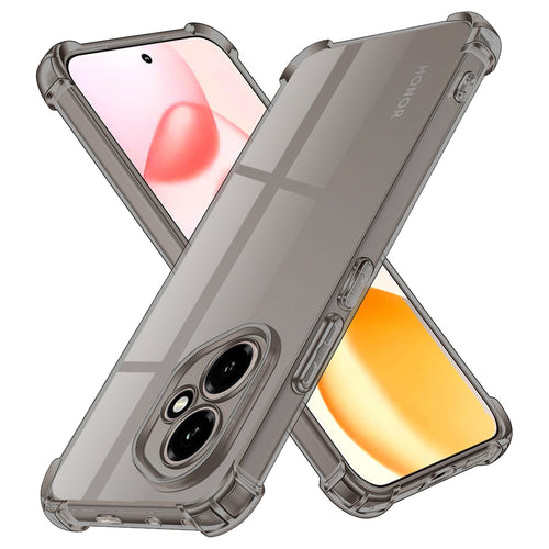 Husa pentru Honor 600, Techsuit Shockproof Clear Silicone, fumuriu