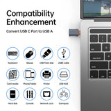 Adaptor Techsuit Premium OTG Adapter Slatevolt (A9), USB to Type-C, 5Gbps, 6A, 120W, Plug And Play, Fast Data Transfer
