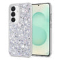 Husa pentru Samsung Galaxy S25 Plus, Techsuit Sparkly Glitter, alb