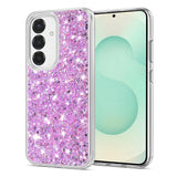 Husa pentru Samsung Galaxy S25 Plus, Techsuit Sparkly Glitter, alb