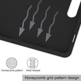 Husa tableta pentru Samsung Galaxy Tab S10 FE Plus, Techsuit Flex Trifold (cu Pencil Holder), gri
