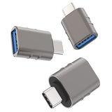 Adaptor Techsuit Premium OTG Adapter Slatevolt (A10), USB 3.0 to Type-C, 5Gbps, 3A, Zinc Alloy