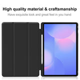 Husa tableta pentru Samsung Galaxy Tab S10 FE Plus, Techsuit Flex Trifold (cu Pencil Holder), gri