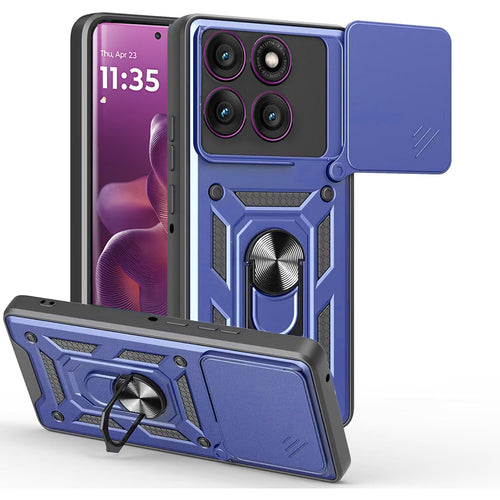 Husa pentru Motorola Edge 60 Pro, Techsuit CamShield Series, albastru