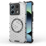 Husa pentru Xiaomi Redmi Note 14S, Techsuit HoneyComb Shield MagSafe, alb