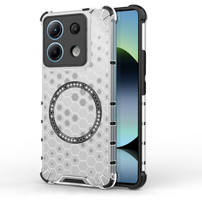 Husa pentru Xiaomi Redmi Note 14S, Techsuit HoneyComb Shield MagSafe, alb