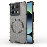 Husa pentru Xiaomi Redmi Note 14S, Techsuit HoneyComb Shield MagSafe, alb
