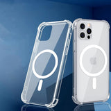 Husa pentru Honor 400, Techsuit Shockproof Clear Silicone MagSafe, transparenta