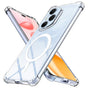 Husa pentru Honor 400 Pro, Techsuit Shockproof Clear Silicone MagSafe, transparenta