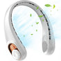 Techsuit Neck Fan (S9), portabil, cu afisaj digital, 3 Wind Speeds, 5200mAh, 5800RPM, Alb