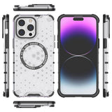 Husa pentru iPhone 14 Pro, Techsuit HoneyComb Shield MagSafe, alb